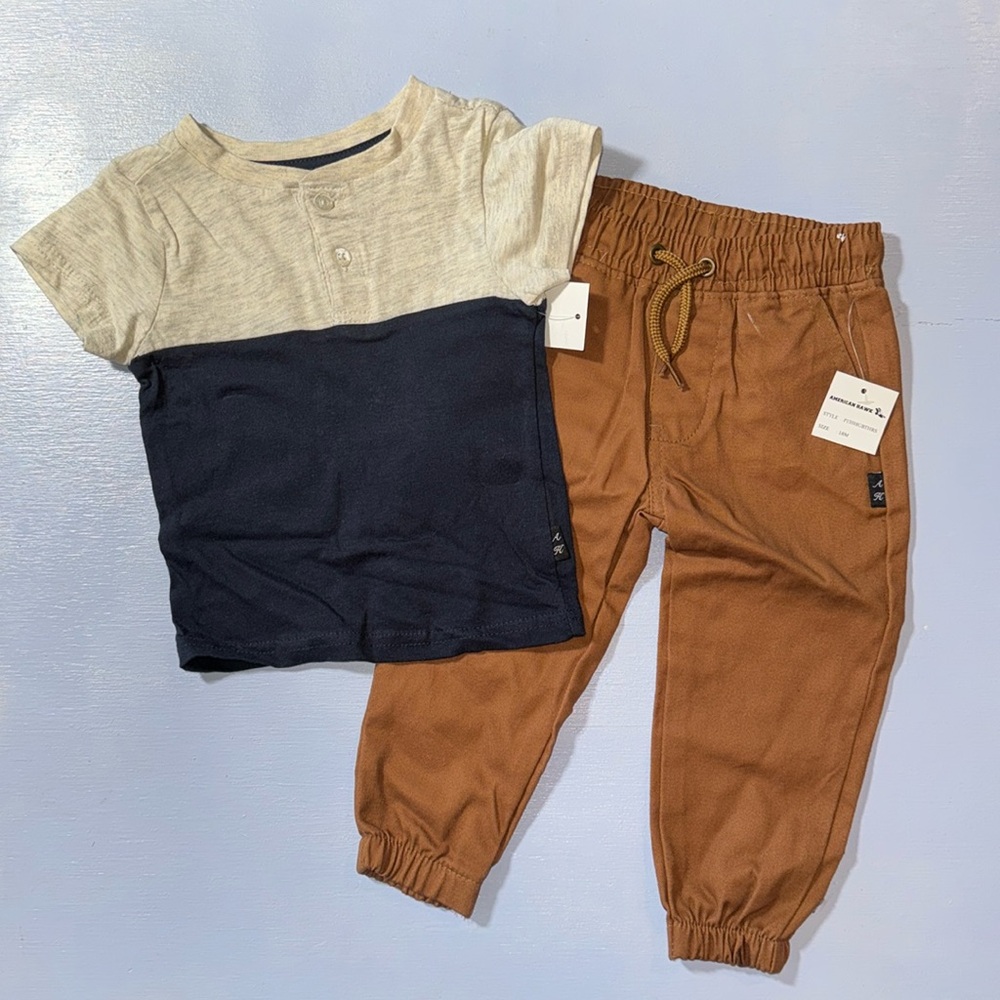 Toddler Henley & Jogger Matching Set